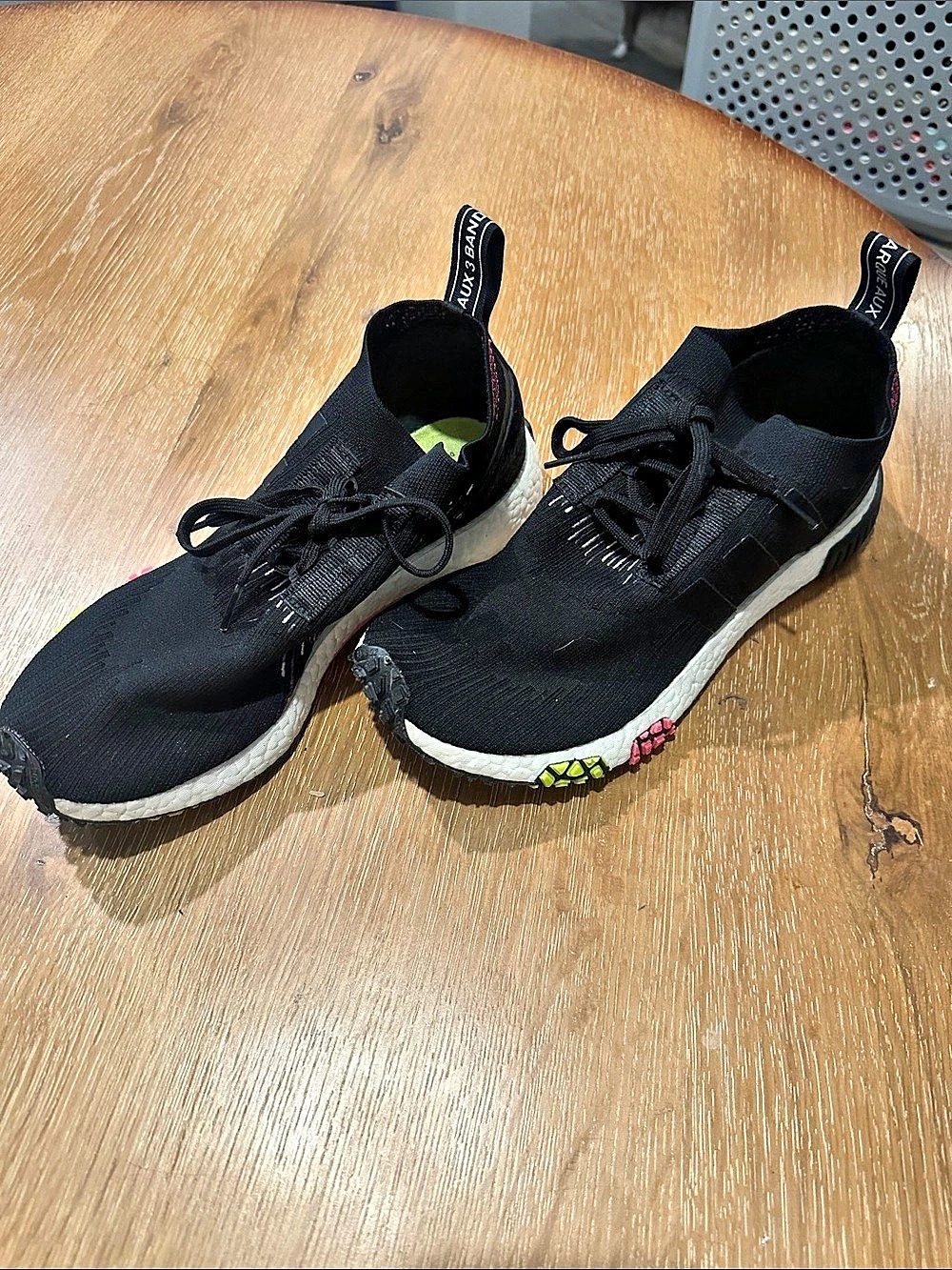 adidas UltraBOOST Black & White Athletic Sneakers